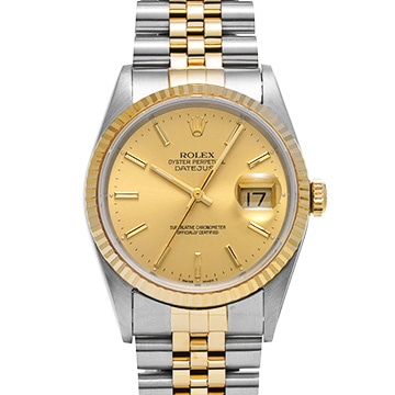 ロレックス デイトジャスト 16233 シャンパン メンズ 時計 【中古】【wristwatch】