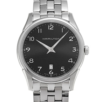 ハミルトン ジャズマスター シンライン クォーツ H38511133 ブラック メンズ 時計 【中古】【wristwatch】