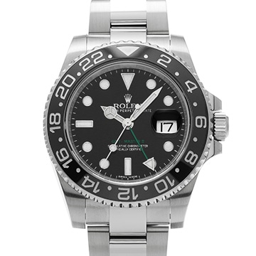 ロレックス GMTマスターII 116710LN ブラック メンズ 時計 【中古】【wristwatch】