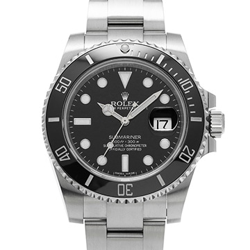 ロレックス サブマリーナ デイト 116610LN ブラック メンズ 時計 【中古】【wristwatch】