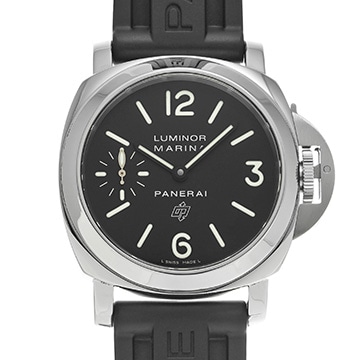 パネライ ルミノールマリーナ ロゴ PAM00005 ブラック メンズ 時計 【中古】【wristwatch】