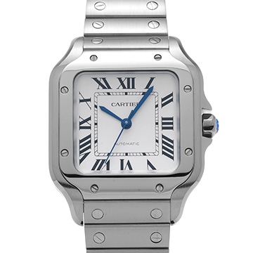 カルティエ サントス ドゥ カルティエ MM WSSA0029 シルバー メンズ 時計 【中古】【wristwatch】
