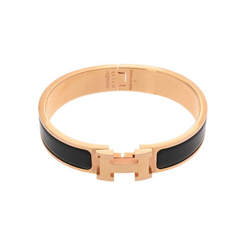 エルメス クリックH ブラック/ゴールド金具 メタル/エナメル ユニセックス ジュエリー 【中古】【jewelry】