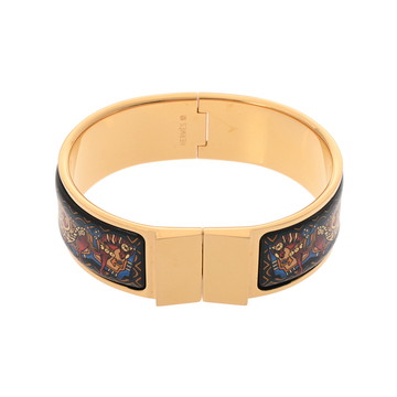 エルメス ロケ GM 七法焼 マルチカラー/ゴールド金具 メタル レディース ジュエリー 【中古】【jewelry】