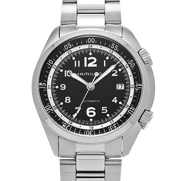 ハミルトン カーキ アビエーション パイロット パイオニア オート H764550 ブラック メンズ 時計 【中古】【wristwatch】