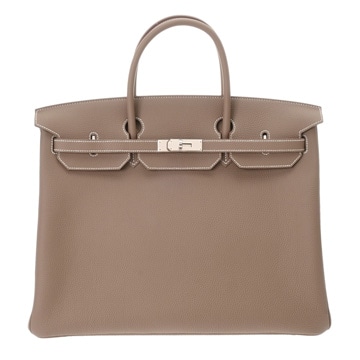 エルメス バーキン 40 エトゥープ トゴ ユニセックス バッグ 【未使用】【bag】