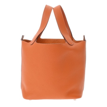 エルメス ピコタン ロック PM オレンジ トリヨンクレマンス レディース バッグ 【中古】【bag】