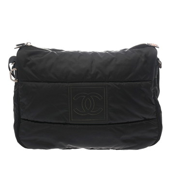 シャネル スポーツ メッセンジャーバッグ ブラック ナイロン レディース バッグ 【中古】【bag】