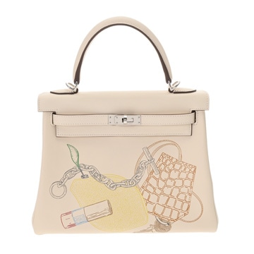 エルメス ケリー 25 内縫い インアンドアウト 2WAY   ナタ ヴォースイフト レディース バッグ 【中古】【bag】