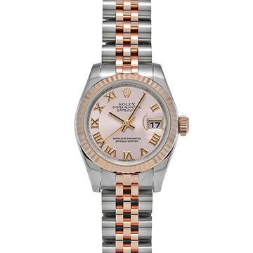ロレックス デイトジャスト 179171 ピンク レディース 時計 【中古】【wristwatch】