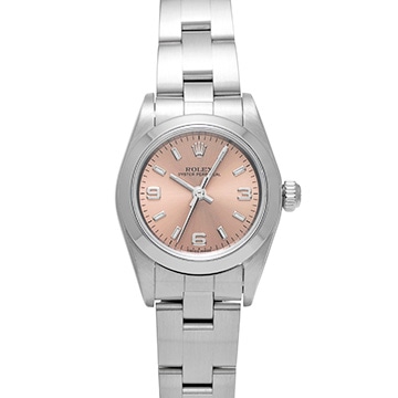 ロレックス オイスターパーペチュアル 76080 ピンク レディース 時計 【中古】【wristwatch】