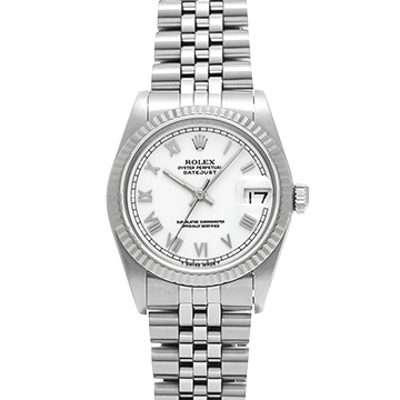 ロレックス デイトジャスト 68274 ホワイト ユニセックス 時計 【中古】【wristwatch】