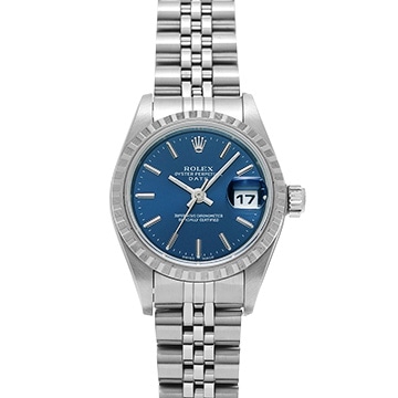 ロレックス オイスターパーペチュアル デイト 79240 ブルー レディース 時計 【中古】【wristwatch】