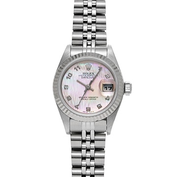 ロレックス デイトジャスト 79174NA ピンクシェル レディース 時計 【中古】【wristwatch】