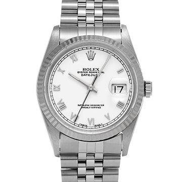 ロレックス デイトジャスト 16234 ホワイト メンズ 時計 【中古】【wristwatch】