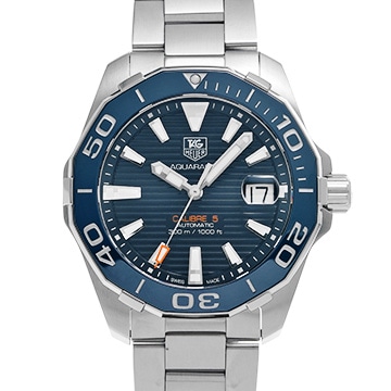 タグ ホイヤー アクアレーサー キャリバー5 WAY211C.BA0928 ブルー メンズ 時計 【中古】【wristwatch】