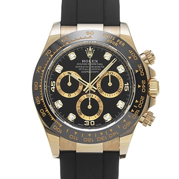 ロレックス コスモグラフ デイトナ 116518LNG ブラック/ダイヤモンド メンズ 時計 【中古】【wristwatch】