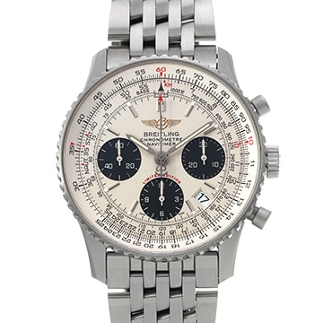 ブライトリング ナビタイマー09 日本限定400本 A232G09NP シルバー/ブラック メンズ 時計 【中古】【wristwatch】