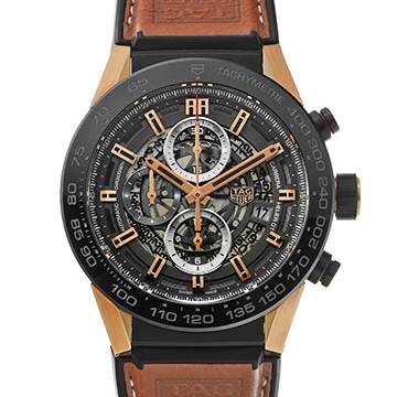 タグ ホイヤー カレラ キャリバーホイヤー01 クロノグラフ CAR2A5C.FT6125 グレー メンズ 時計 【中古】【wristwatch】