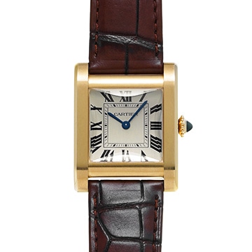 カルティエ プリヴェ タンク・ノルマル WGTA0108 シルバー メンズ 時計 【中古】【wristwatch】