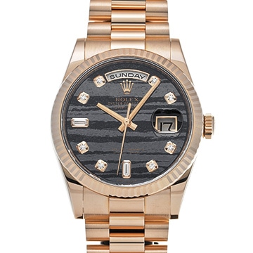 ロレックス デイデイト 118235A フェライト/ダイヤモンド メンズ 時計 【中古】【wristwatch】