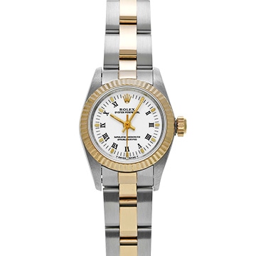 ロレックス オイスターパーペチュアル 67193 ホワイト レディース 時計 【中古】【wristwatch】