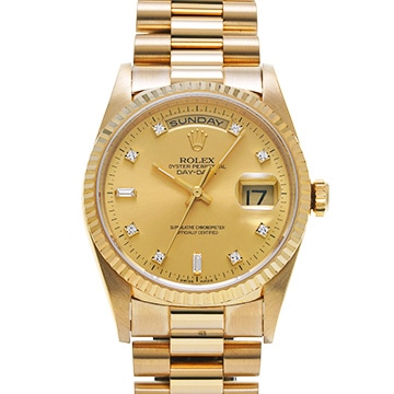 ロレックス デイデイト 18238A シャンパン/ダイヤモンド メンズ 時計 【中古】【wristwatch】