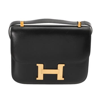 エルメス コンスタンス 23 ブラック ボックスカーフ レディース バッグ 【中古】【bag】