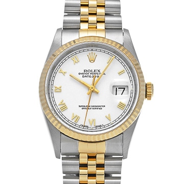 ロレックス デイトジャスト 16233 ホワイト メンズ 時計 【中古】【wristwatch】