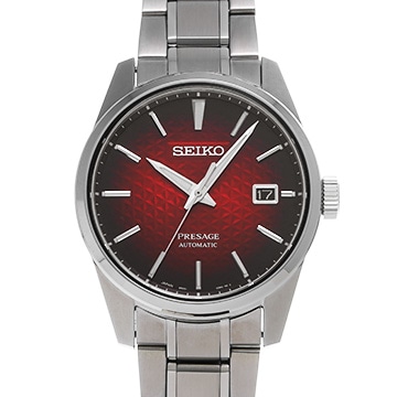 セイコー プレザージュ SARX089 レッド メンズ 時計 【中古】【wristwatch】