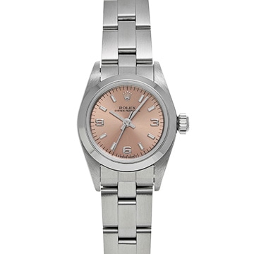 ロレックス オイスターパーペチュアル 67180 ピンク レディース 時計 【中古】【wristwatch】