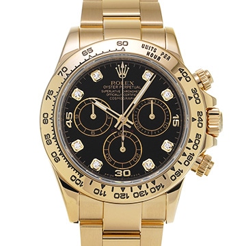 ロレックス コスモグラフ デイトナ 116508G ブラック/ダイヤモンド メンズ 時計 【中古】【wristwatch】