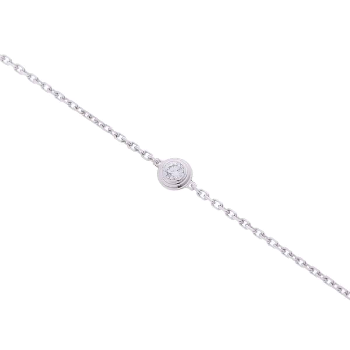 カルティエ ダムールブレスレット XS シルバー K18ホワイトゴールド WG レディース ジュエリー 【中古】【jewelry】