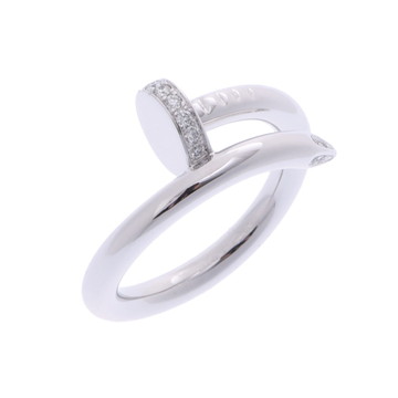 カルティエ ジュストアンクルリング #51 シルバー K18ホワイトゴールド WG レディース ジュエリー 【中古】【jewelry】