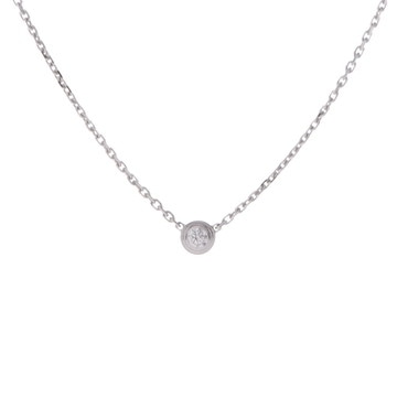 カルティエ ダムールネックレス XS シルバー CRB7224515 K18ホワイトゴールド WG レディース ジュエリー 【中古】【jewelry】