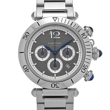 カルティエ パシャ ドゥ カルティエ クロノグラフ 41mm WSPA0027 ダークグレー メンズ 時計 【中古】【wristwatch】