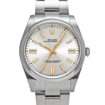 ロレックス オイスターパーペチュアル 41 124300 シルバー メンズ 時計 【中古】【wristwatch】