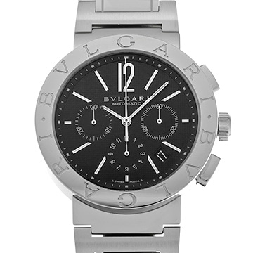 ブルガリ ブルガリブルガリ クロノグラフ BB42SSCH ブラック メンズ 時計 【中古】【wristwatch】