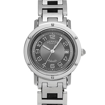 エルメス クリッパー CL5.410 グレー レディース 時計 【中古】【wristwatch】