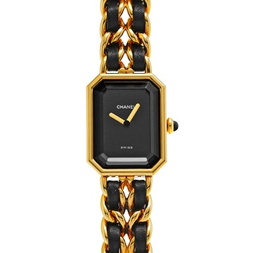 シャネル プルミエール S H0001 ブラック レディース 時計 【中古】【wristwatch】
