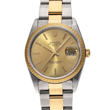 ロレックス オイスターパーペチュアル デイト 15233 シャンパン メンズ 時計 【中古】【wristwatch】