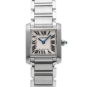 カルティエ タンクフランセーズ SM　 W51008Q3 シルバー レディース 時計 【中古】【wristwatch】