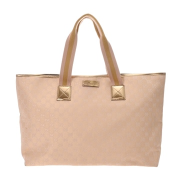 グッチ トートバッグ ベージュ/ゴールド 267474 GGキャンバス ユニセックス バッグ 【中古】【bag】