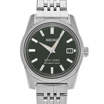 セイコー キングセイコー メカニカル SDKS025 グリーン メンズ 時計 【中古】【wristwatch】