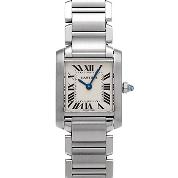 カルティエ タンクフランセーズ SM　 W51008Q3 シルバー レディース 時計 【中古】【wristwatch】