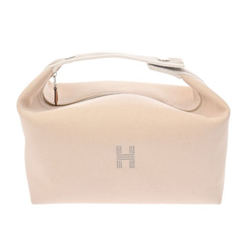 エルメス ブリッド ア ブラック GM ベージュ/グレー コットン/ポリアミド レディース バッグ 【中古】【bag】