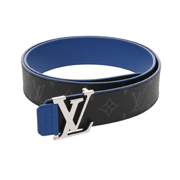 ルイ ヴィトン モノグラムエクリプス ベルト LV 40MM #95 ブラック/ブルー M0607 モノグラムキャンバス メンズ 【中古】【other】