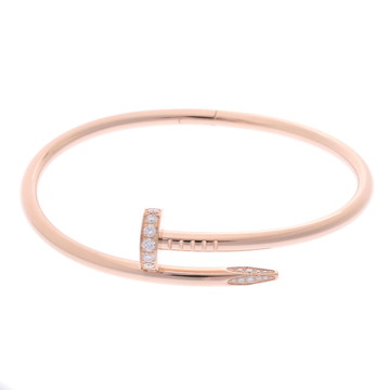 カルティエ ジュストアンクルブレスレット #17 ゴールド K18ピンクゴールド PG レディース ジュエリー 【中古】【jewelry】