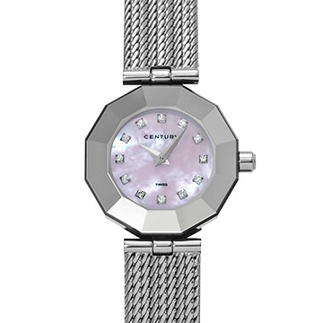 センチュリー プライムタイム 606.7.S.07.11.SM ピンクシェル/ダイヤモンド レディース 時計 【中古】【wristwatch】