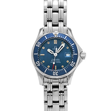 オメガ シーマスター 300 2583.80 ブルー レディース 時計 【中古】【wristwatch】